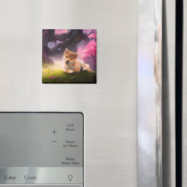 Imã Shiba Inu Fantasy Anime (In Situ (Fridge))