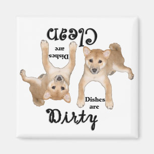 Imã Shiba Inu Puppy Lovers Dishwasher Magnet