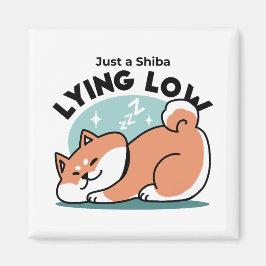 Imã Shiba Inu Relaxa Arte: Apenas uma Shiba Mentira Ba