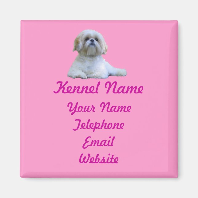 Imã Shih Tzu Breeder Magnet (Frente)