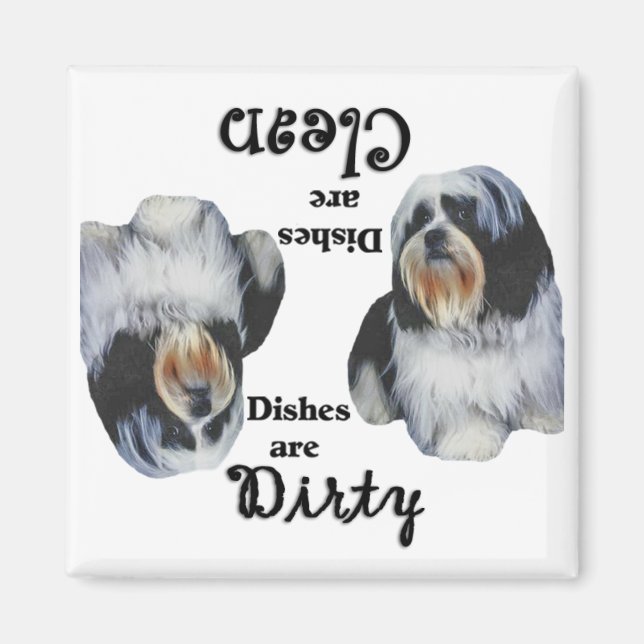 Imã Shih Tzu Dishwasher Magnet (Frente)