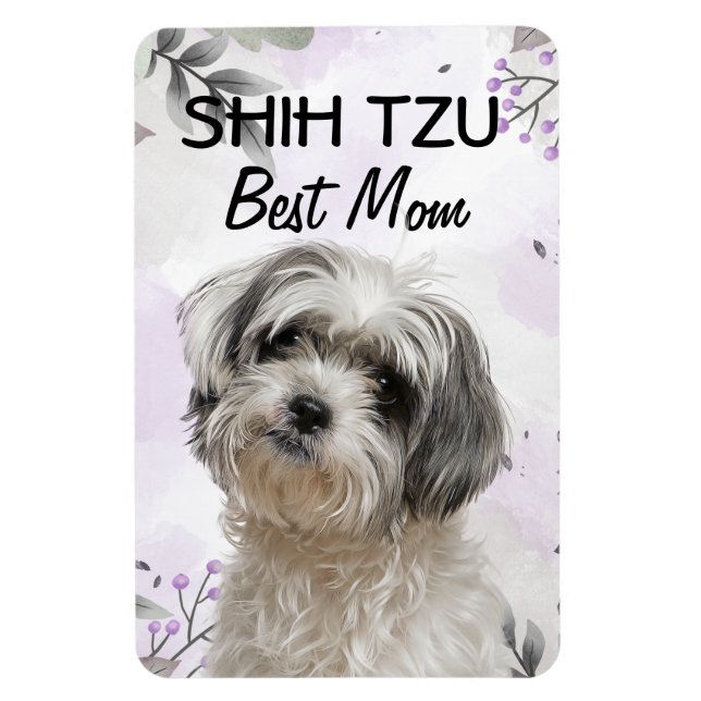 Ímã Shih Tzu Melhor Mãe (Vertical)