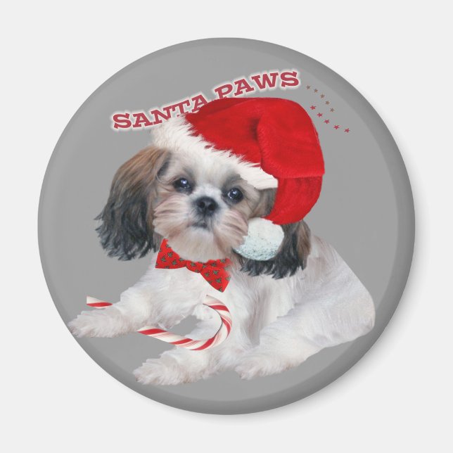 Imã Shih Tzu Papais noeis Presentes de patas (Frente)
