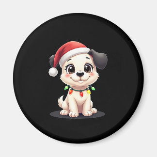 Imã Shih Tzu Santa Christmas Tree Lights Xmas Dog Love