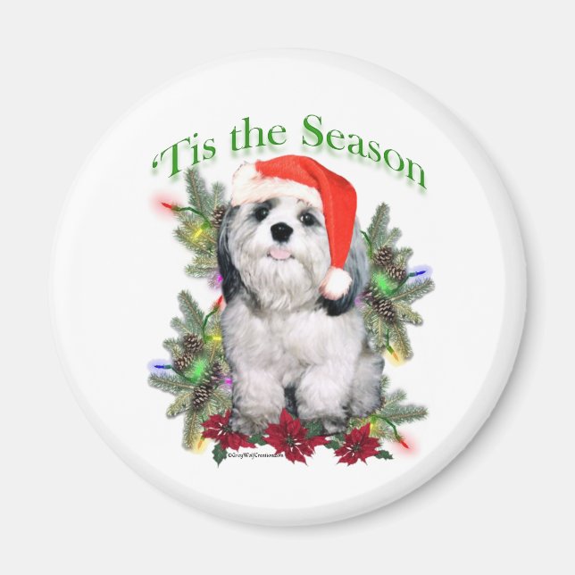 Imã Shih Tzu 'Tis the Season - Magnet (Frente)