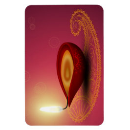 Ímã Shiny Happy Diwali Diya - Magnet flexível