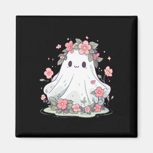 Imã Shirt Floral Ghost Halloween Costume Gir
