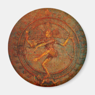 Imã Shiva Sobre A Sobreposição De Fundo Distante