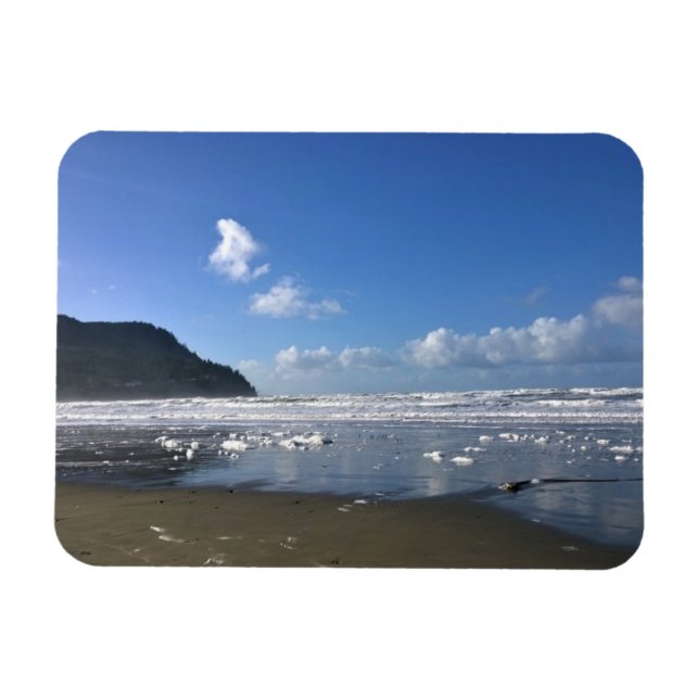 Ímã Shore marinha no inverno, Costa do Oregon (Horizontal)