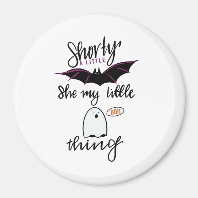 Imã Shorty Batty Divertido Retro (Frente)