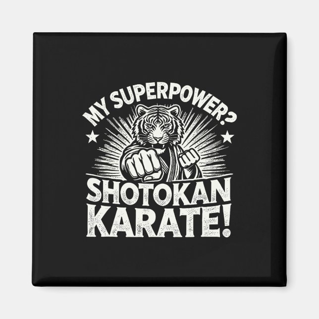 Imã Shotokan Karate Fighter Martial Arts Tiger Funny K (Frente)
