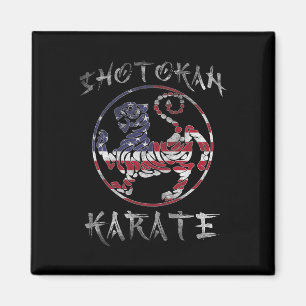 Imã Shotokan Karate Tiger Símbolo Usa Esquadra Arte Ma