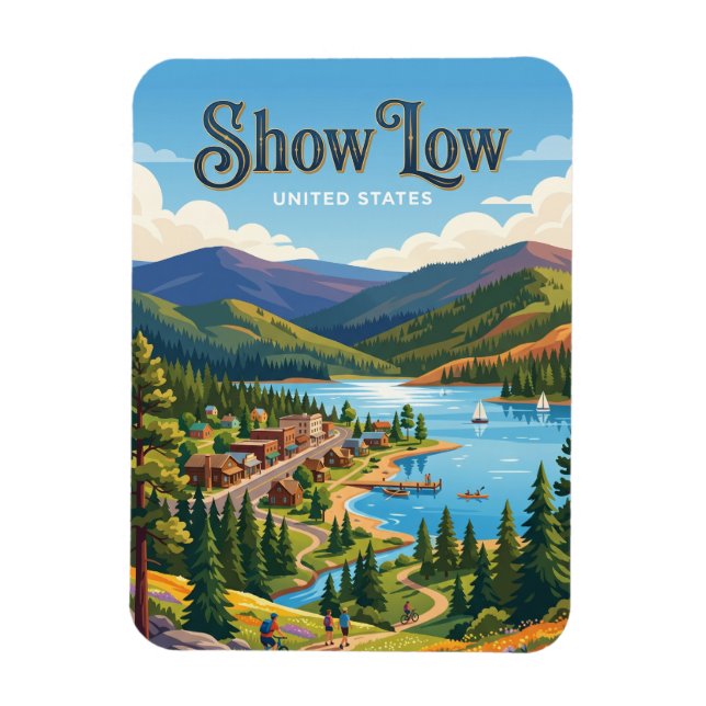 Ímã Show Low Arizona (Vertical)
