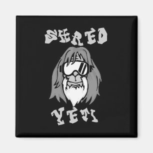 Imã Shred Yeti - Diversão Yeti Bigfoot Sasquatch Snowb