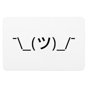 Ímã Shrug Emoticon ¯\_(ツ)_/¯ Japanese Kaomoji
