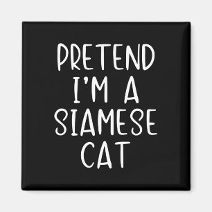 Imã Siamês Cat Costume Halloween Lpreguiçoso