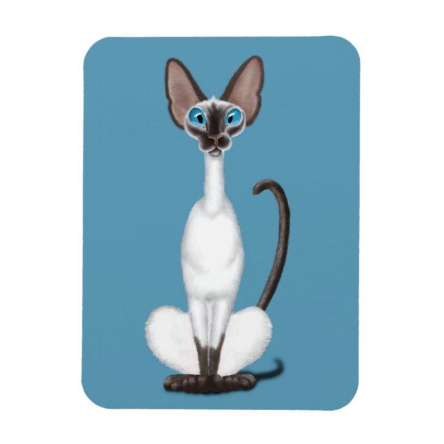 Ímã Siamese Cat (Vertical)