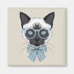 Imã Siamese Cat Fashion Smart