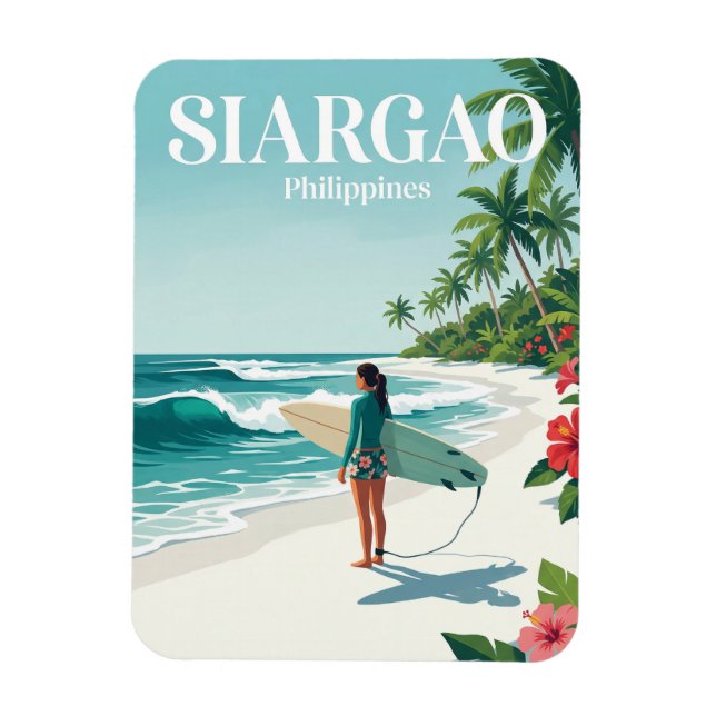Ímã Siargao Filipinas (Vertical)