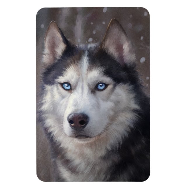 Ímã Siberian Husky (Vertical)