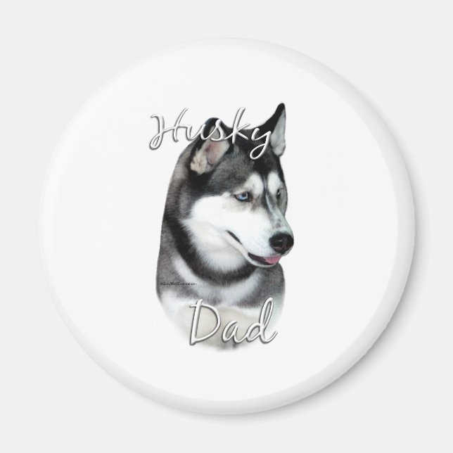 Imã Siberian Husky (blk) Pai 2 (Frente)