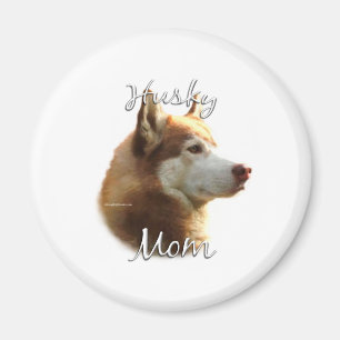 Imã Siberian Husky (vermelho) Mãe 2