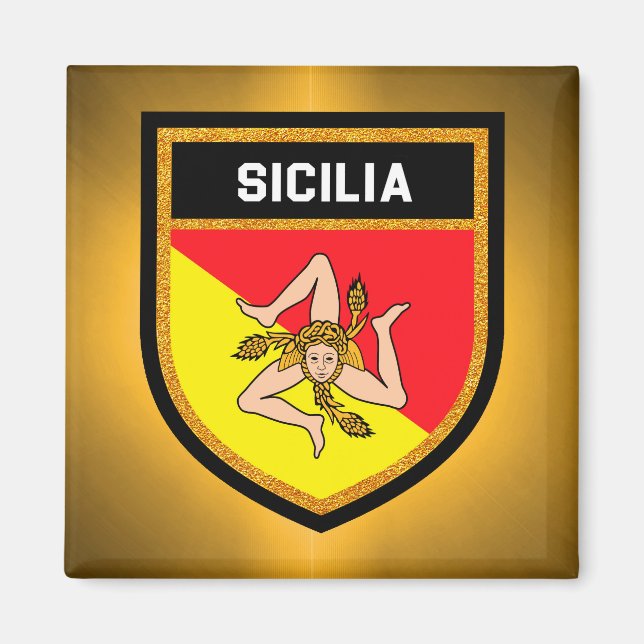 Imã Sicilia Flag (Frente)