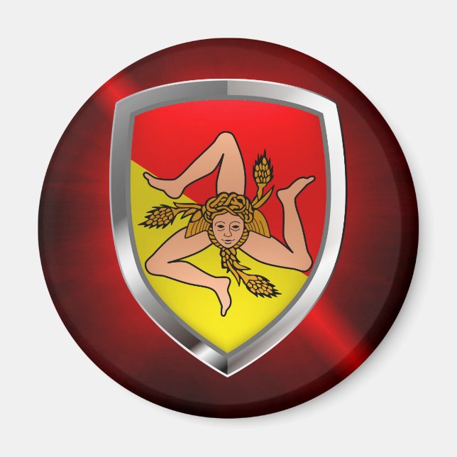 Imã Sicilia Mettalic Emblem (Frente)