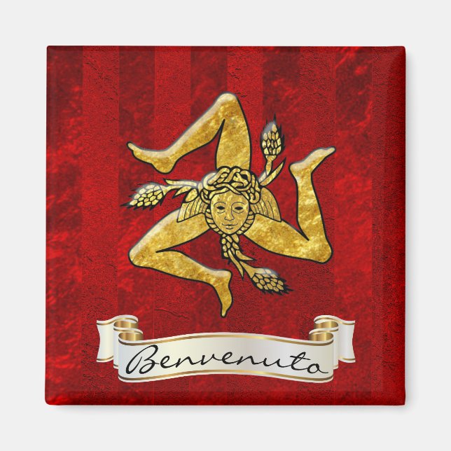 Imã Siciliana Trinacria Benvenuto (Frente)