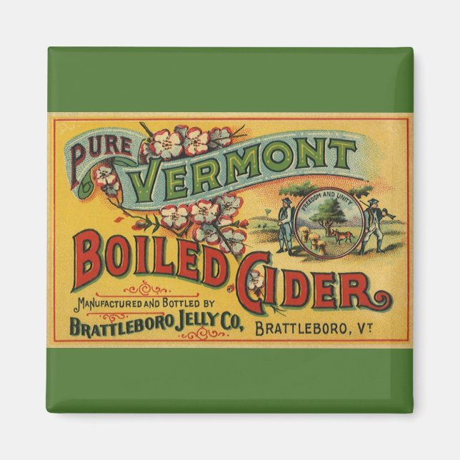 Imã Sidra Fermentada Brattleboro Jelly Boiled Vermont (Frente)