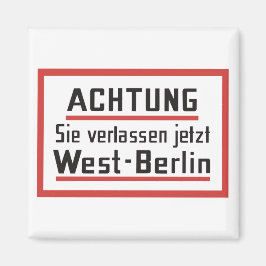 Imã Sie verlassen jetzt West-Berlin, Alemanha