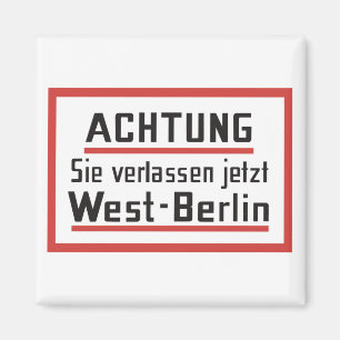 Imã Sie verlassen jetzt West-Berlin, Alemanha