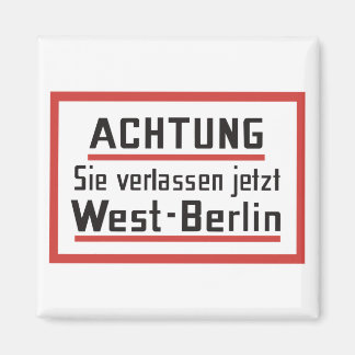 Imã Sie verlassen jetzt West-Berlin, Alemanha