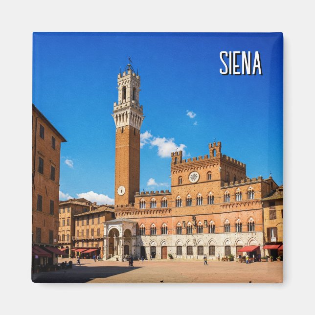 Imã Siena Itália Viagem (Frente)