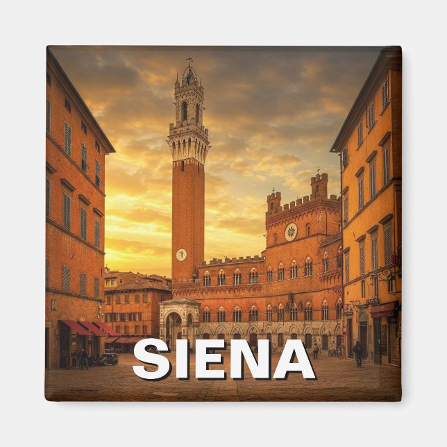 Imã Siena Itália Viagem (Frente)