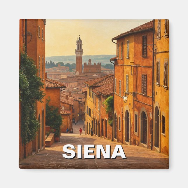 Imã Siena Itália Viagem (Frente)