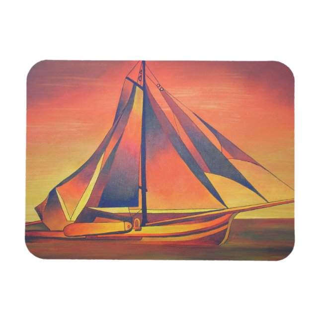 Ímã Sienna Sails no Sunset (Horizontal)