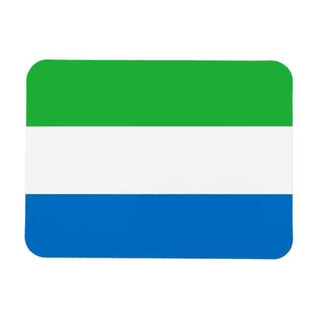Ímã Sierra Leone Flag (Horizontal)
