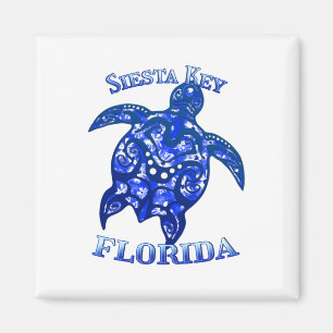 Imã Siesta Key Flórida Vacation Tribal Turtle