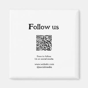 Imã Siga-nos nas redes sociais, leia o código QR para