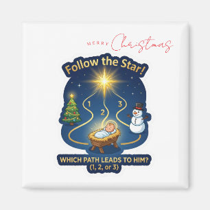 Imã Siga o Jogo de Labirinto da Estrela Natal Magne