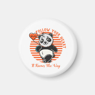Imã Siga seu coração Panda bonito, inspiração
