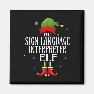 Imã Sign Language Interpreter Elf Matching Family Grou