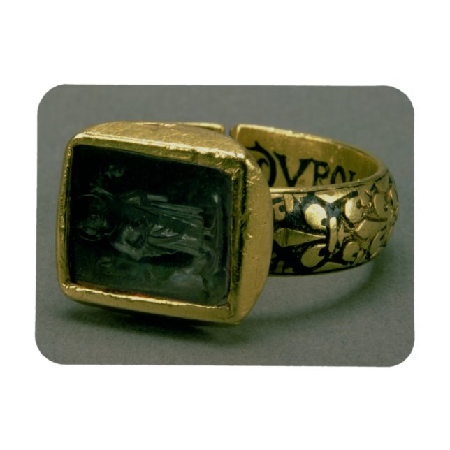 Ímã Signet ring do Rei Luís IX de França (Rua Louis) (Horizontal)