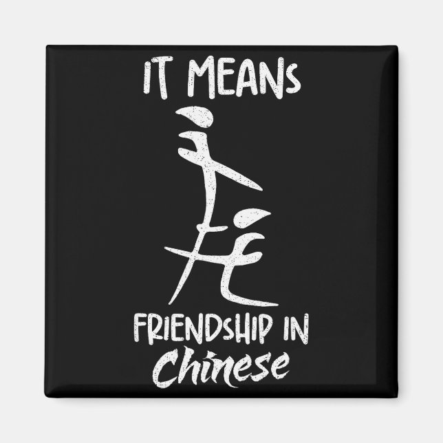 Imã Significa Amizade Em Chinês Piada Sarcástica Meme  (Frente)