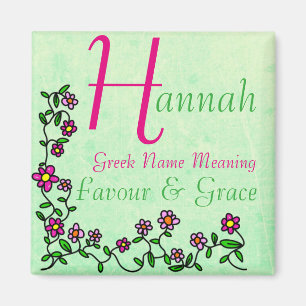 Imã Significado conhecido, Hannah, favor &