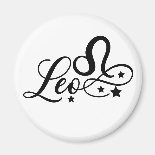 Imã Signo Zodiacal Leão (Frente)
