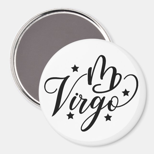 Imã Signo Zodíaco Virgem (Front/Back)