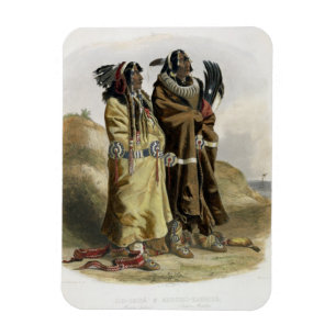 Ímã Sih-Chida e Mahchsi-Karehde, indianos de Mandan,