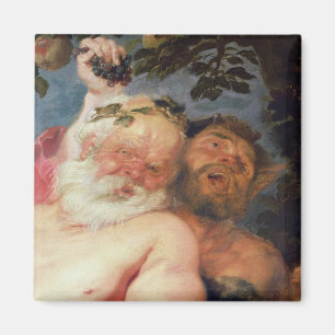 Imã Silenus bêbedo apoiado por Satyrs, c.1620